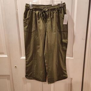 Karen Scott Petite Edna Capri Olive Sprig